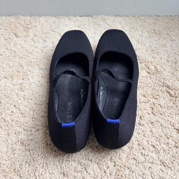 Rothy's Black The Max Square Mary Jane 6.5 - Picture 4 of 5